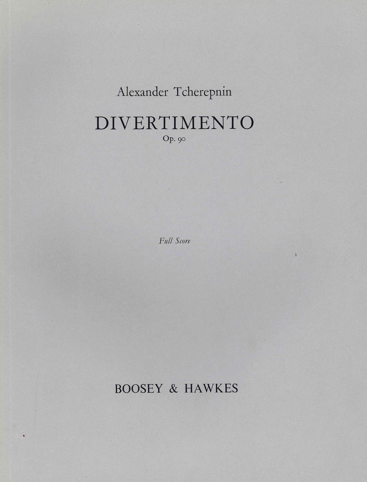 Tcherepnin: Divertimento, Op. 90