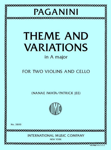 Paganini: Theme and Variations in A Major