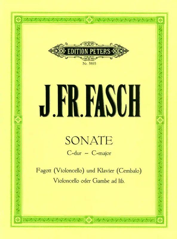 Fasch: Sonata in C Major for Bassoon (Cello) and continuo