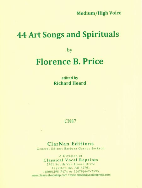 Price: 44 Art Songs and Spirituals