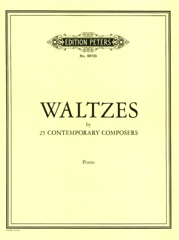 Waltzes by 25 Contemporary Composers