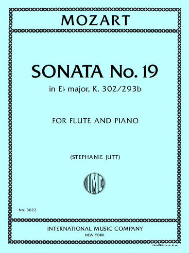 Mozart: Sonata No. 19 in E-flat Major, K. 302/293b (arr. for flute & piano)