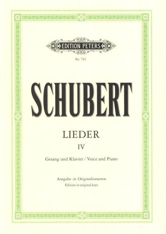 Schubert: Lieder - Volume 4