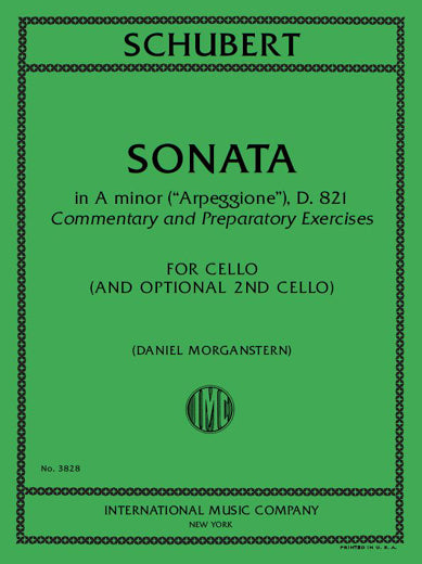 Commentary and Preparatory Accompaniment to Schubert's Sonata in A Minor ("Arpeggione"), D. 821
