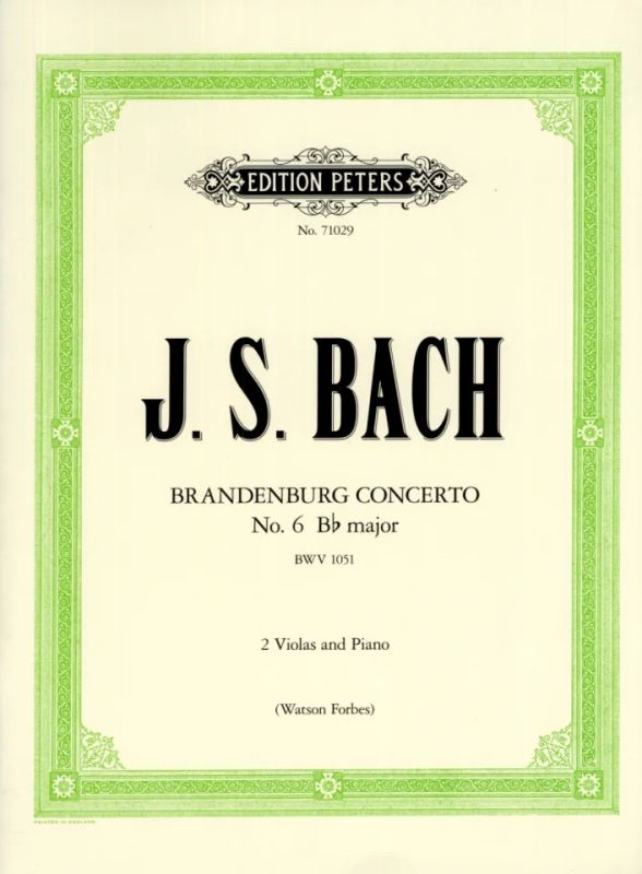 Bach: Brandenburg Concerto No. 6, BWV 1051 (arr. for 2 violas & piano)