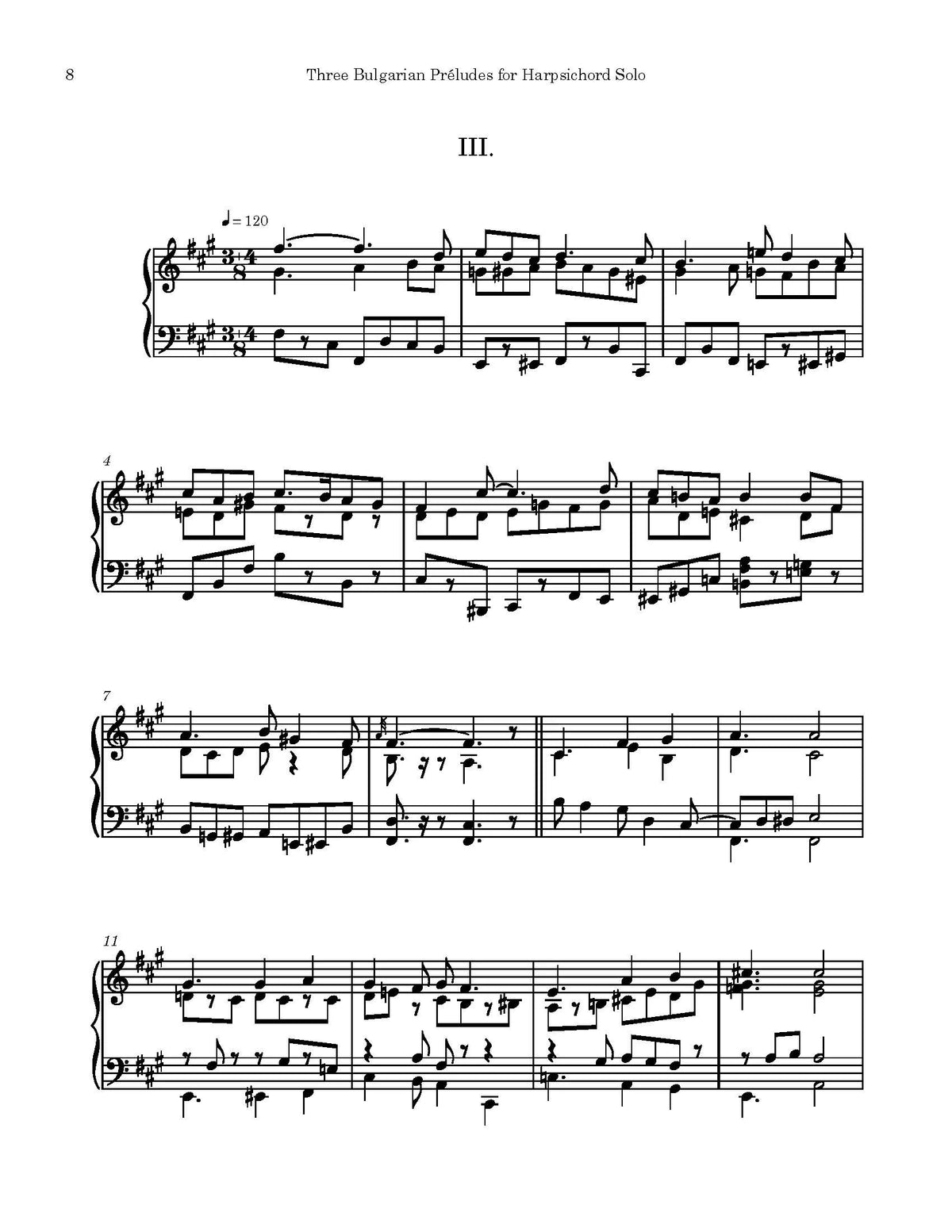 Davidson: 3 Bulgarian Preludes