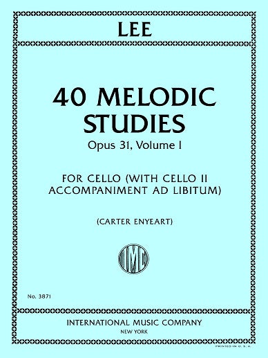 Lee: 40 Melodic Studies, Op. 31 - Volume 1