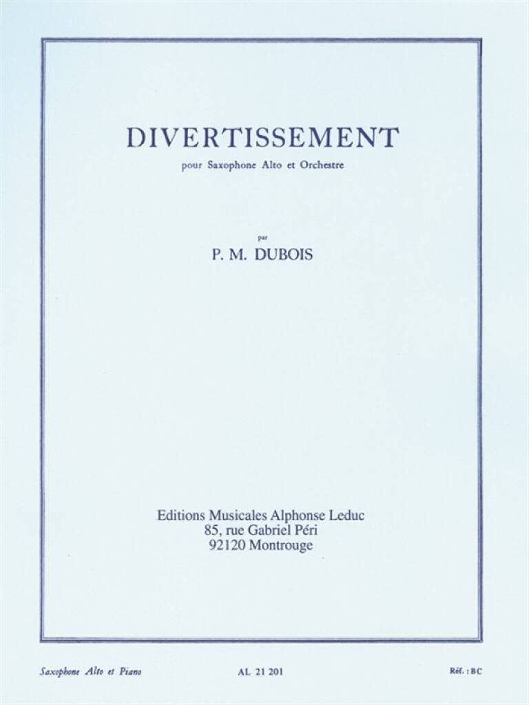 Dubois: Divertissement