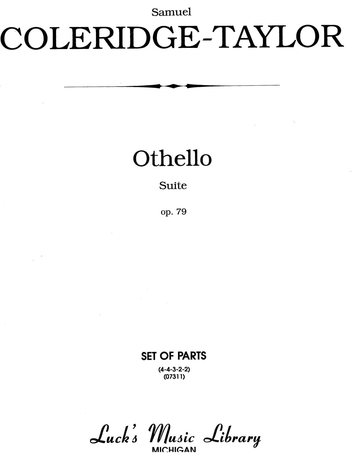 Coleridge-Taylor: Othello Suite, Op. 79