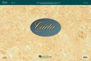Carta Manuscript Paper - Professional - 18x12