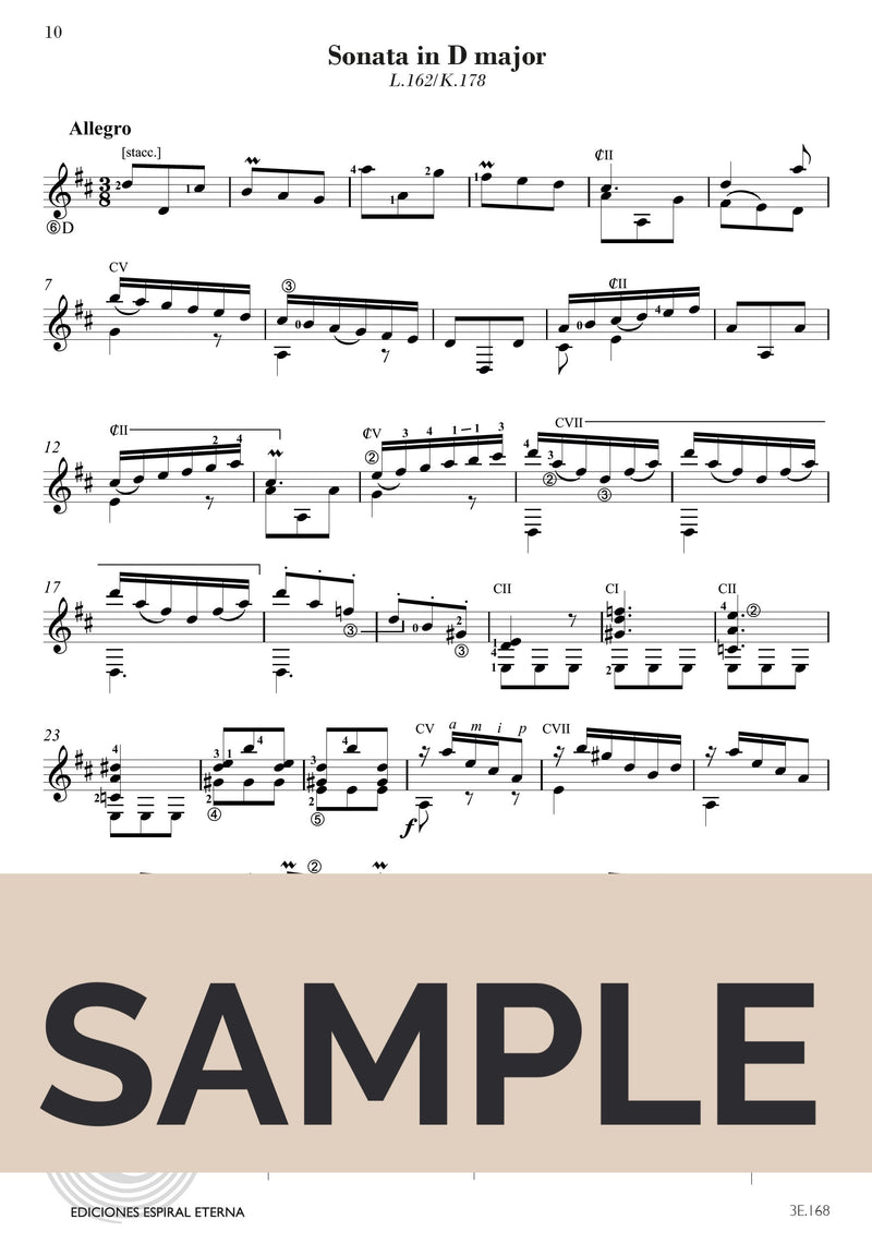 Scarlatti: 12 Sonatas (arr. for guitar)