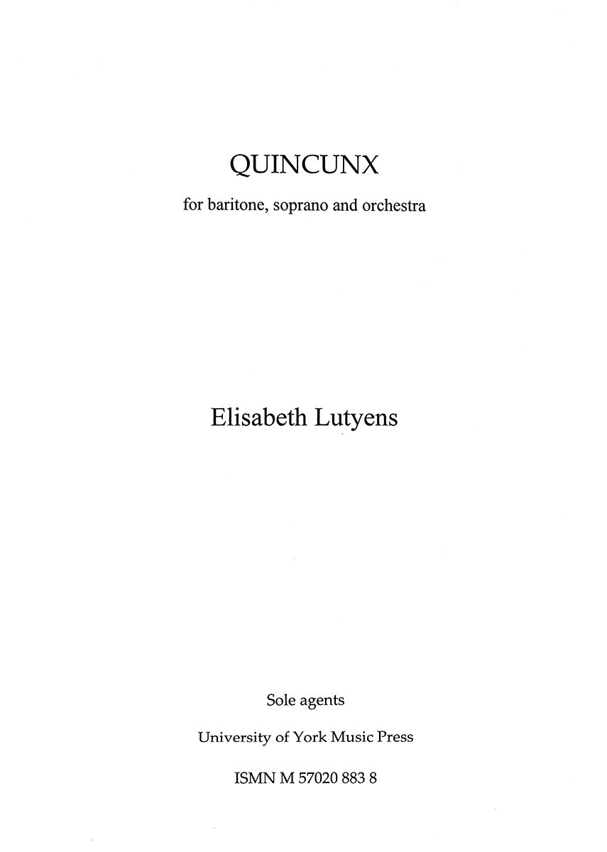 Lutyens: Quincunx, Op. 44