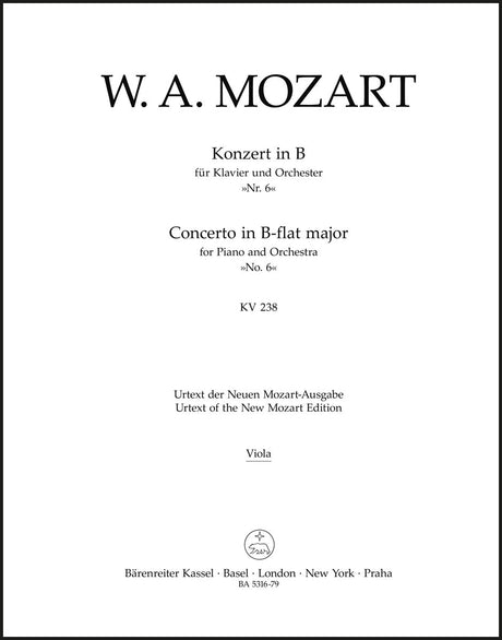 Mozart: Piano Concerto No. 6 in B-flat Major, K. 238