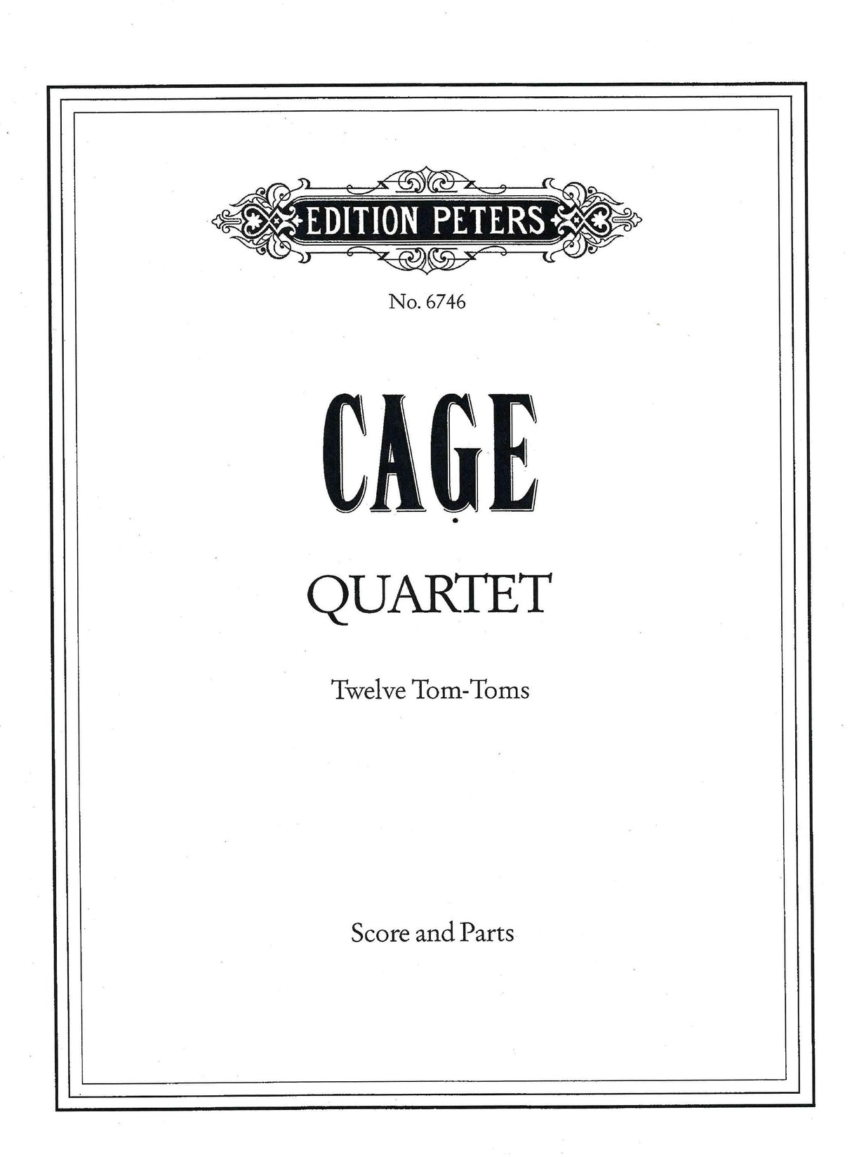Cage: She is Asleep - Part 1 (Percussion Quartet)