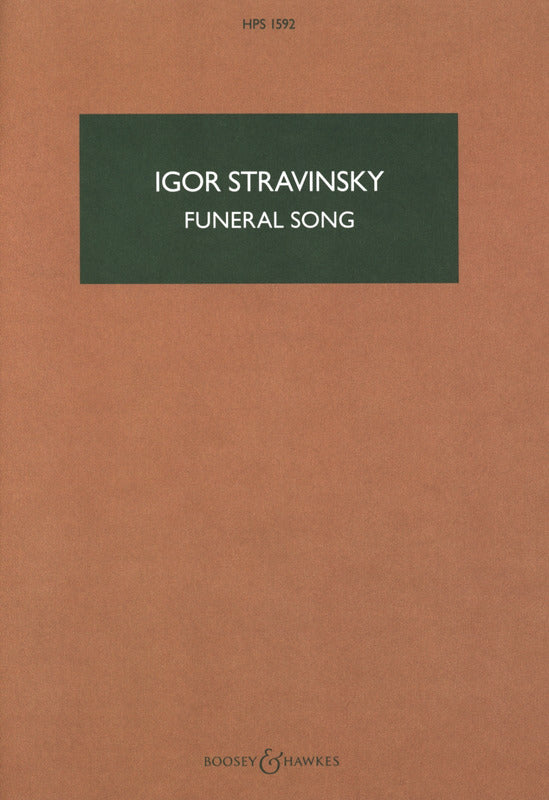 Stravinsky: Funeral Song, Op. 5