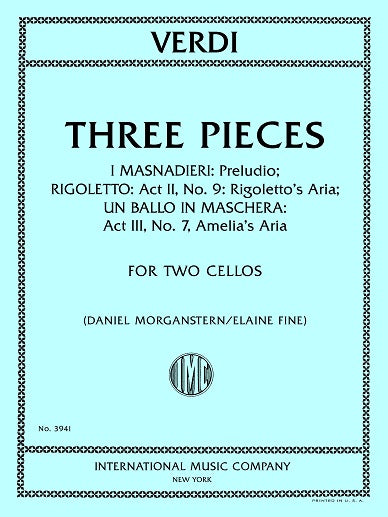 Verdi: 3 Pieces from Operas (arr. for 2 cellos)