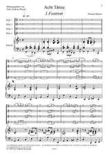 Hamori: 8 Dances for 4 Flutes & Piano