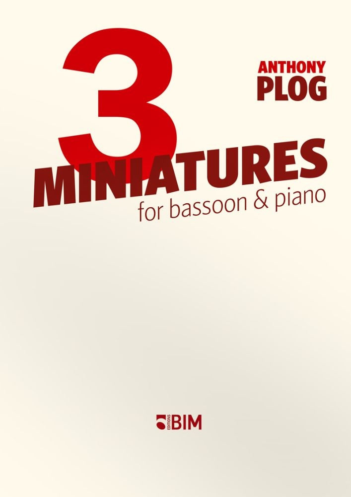 Plog: 3 Miniatures (arr. for bassoon & piano)