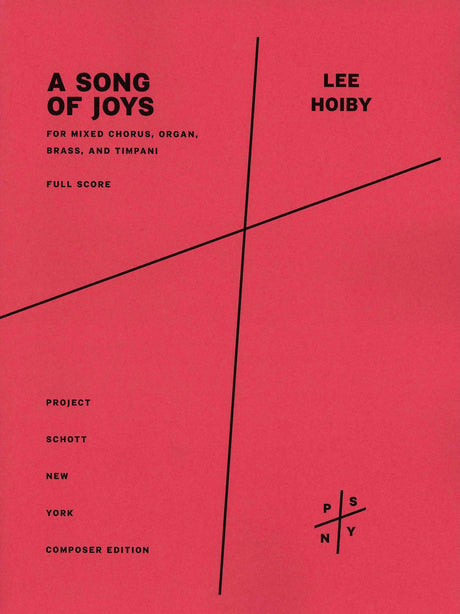 Hoiby: A Song of Joys (for SATB choir and chamber ensemble)