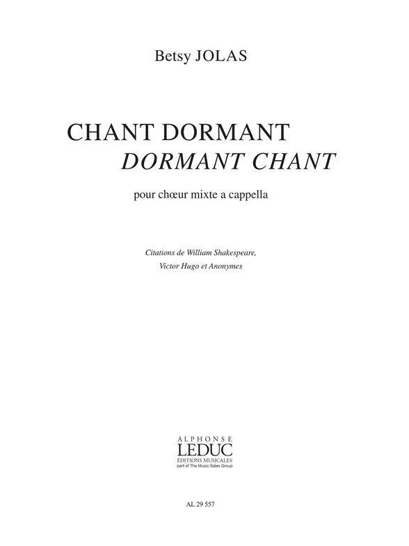 Jolas: Chant dormant
