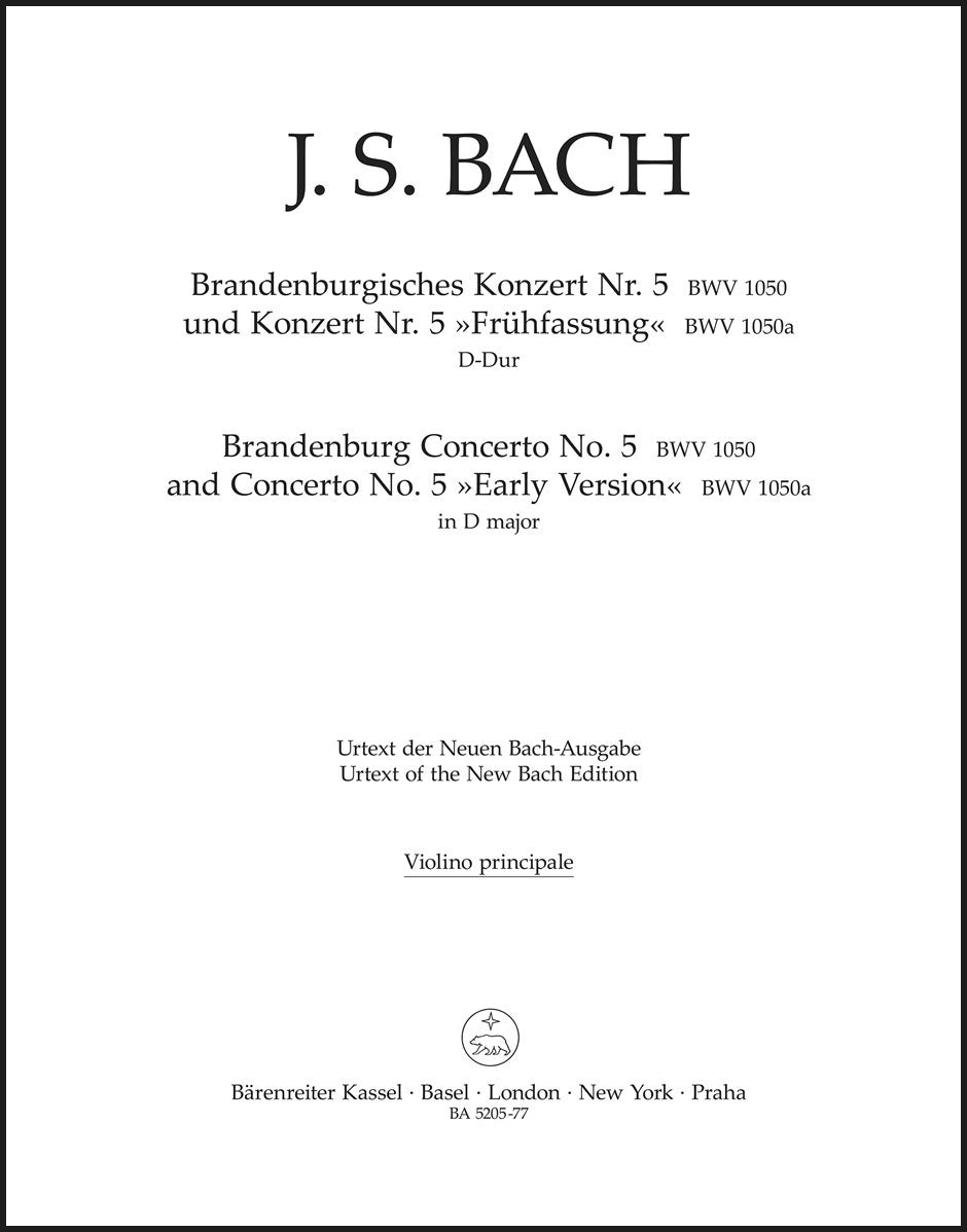 Bach: Brandenburg Concerto No. 5 in D Major, BWV 1050 – Ficks Music