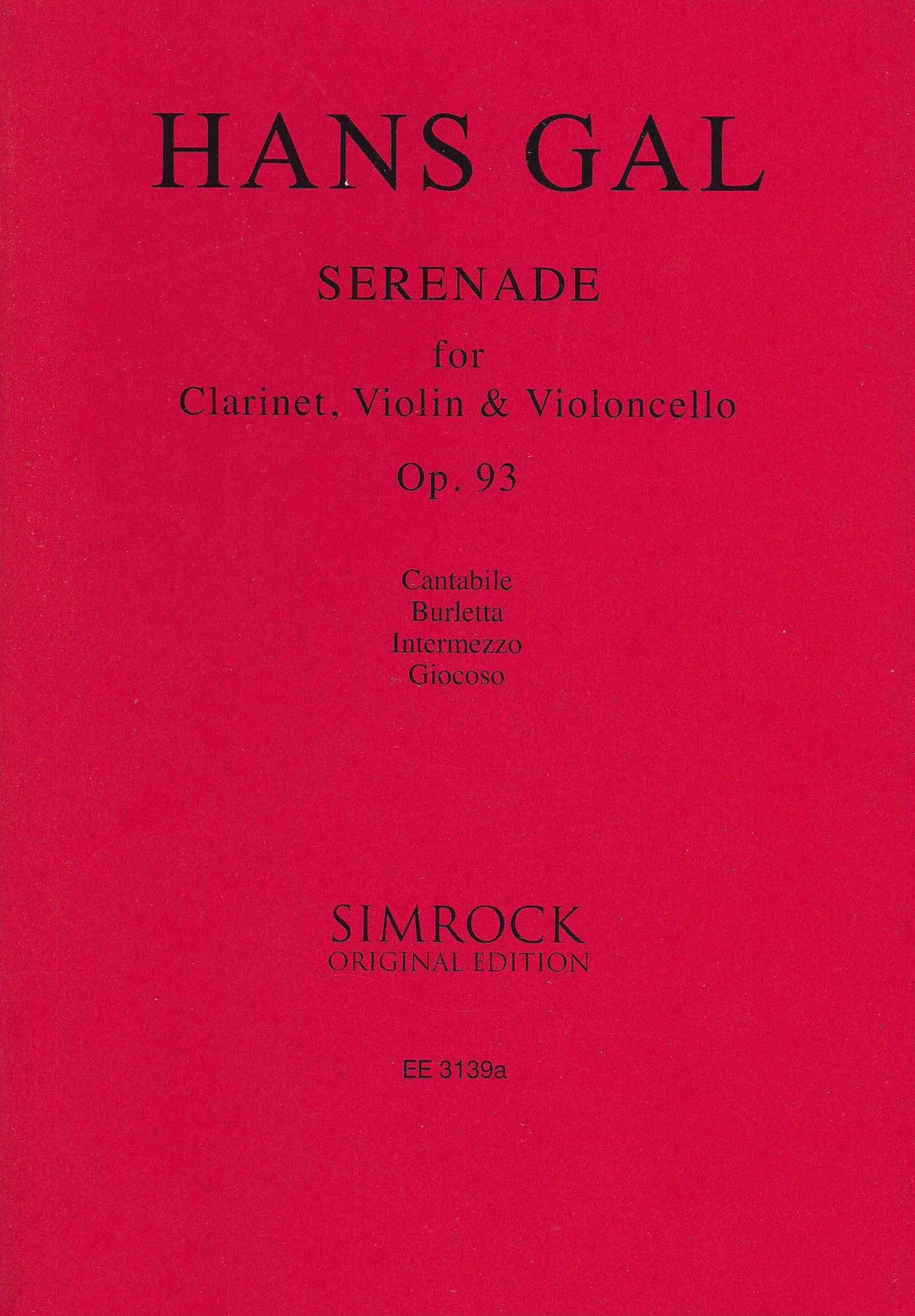 Gál: Serenade in E Major, Op. 93