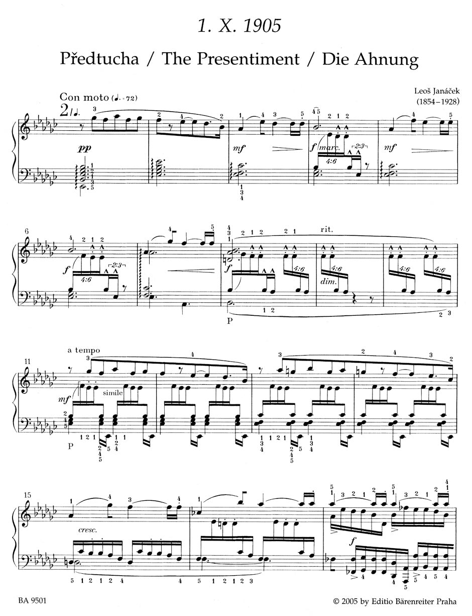 Janáček: 1. X. 1905