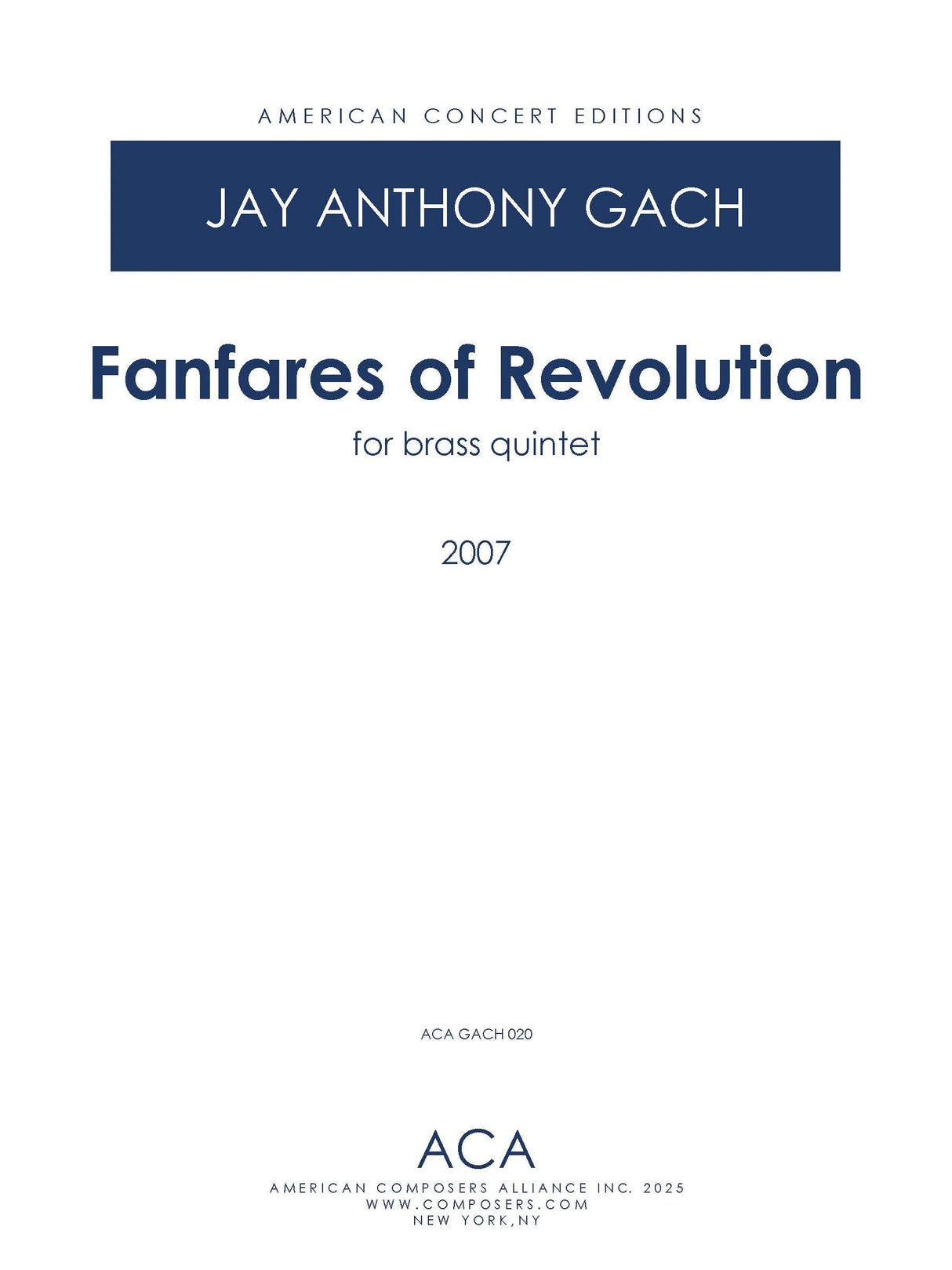 Gach: Fanfares of Revolution