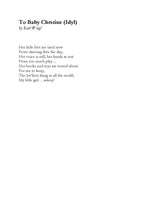 Weigl: To Baby Christine