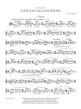 Dorman: Suite for Solo Saxophone