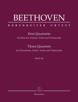 Beethoven: 3 Piano Quartets, WoO 36