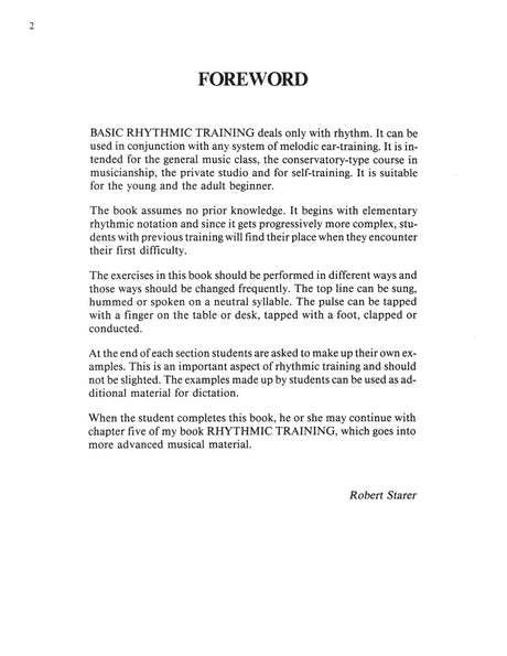 Basic Rhythmic Training