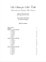 Bach: Cello Suites for Bass Clarinet