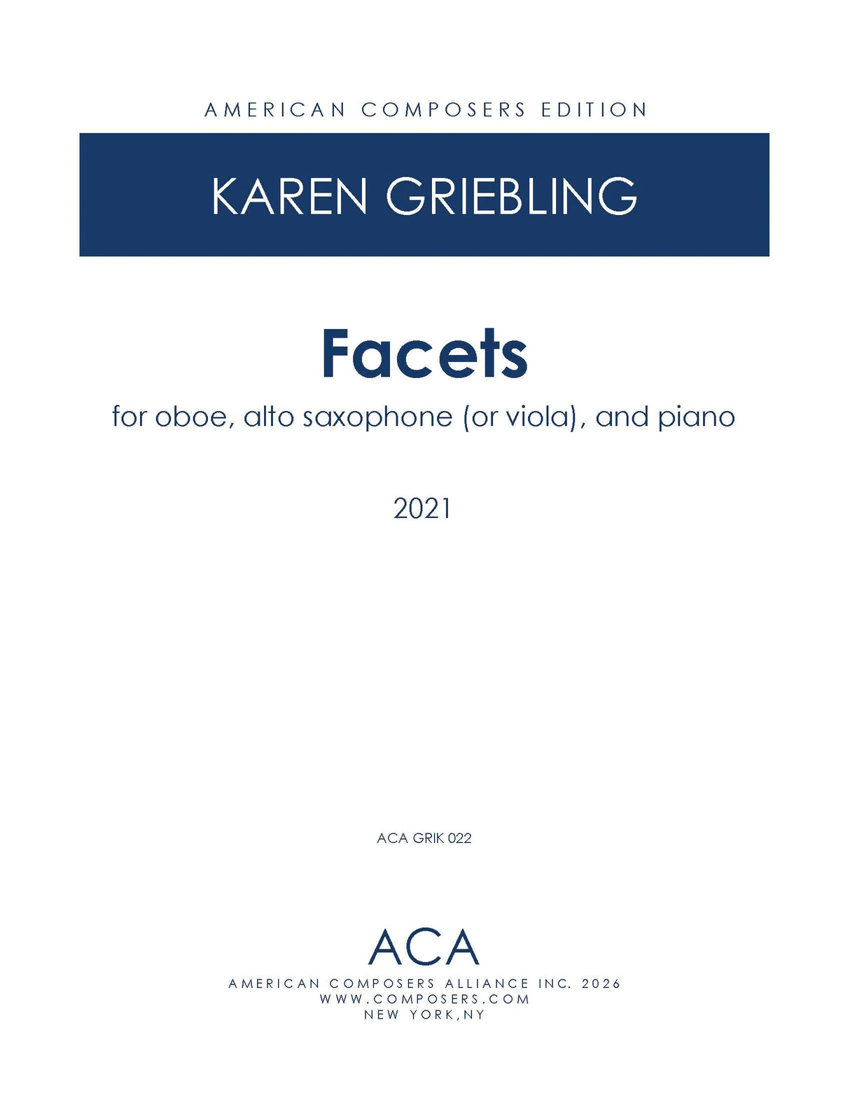 Griebling: Facets