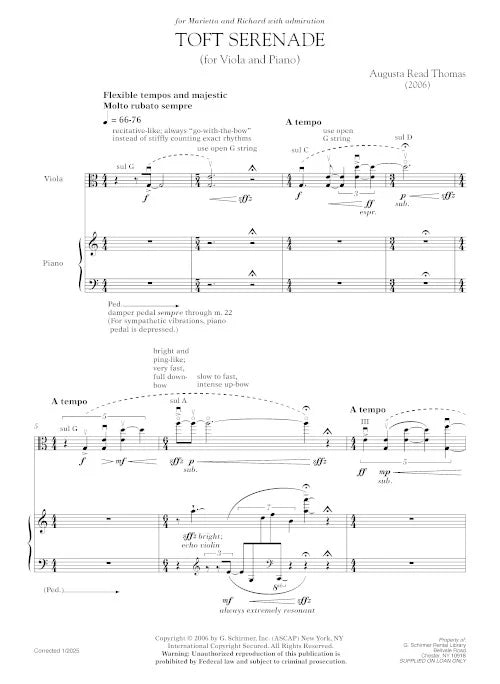 Thomas: Toft Serenade