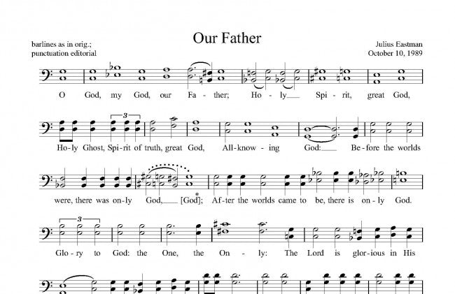 Eastman: Our Father
