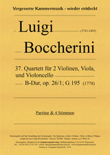 Boccherini: String Quartet in B-flat Major, G 195, Op. 26, No. 1