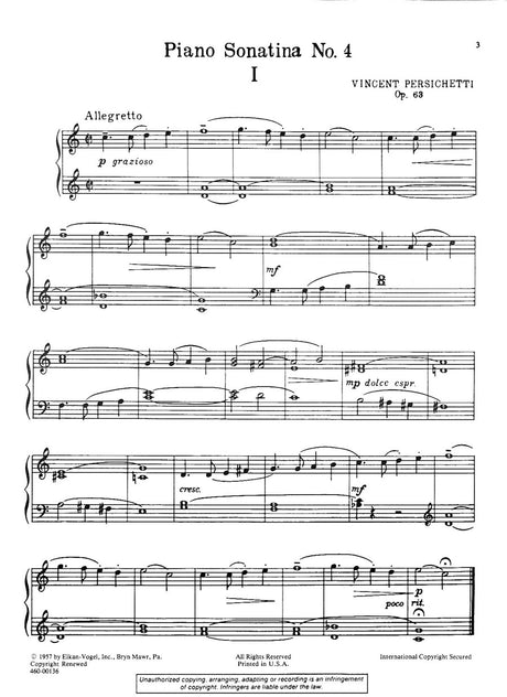 Persichetti: Piano Sonatinas - Volume 2