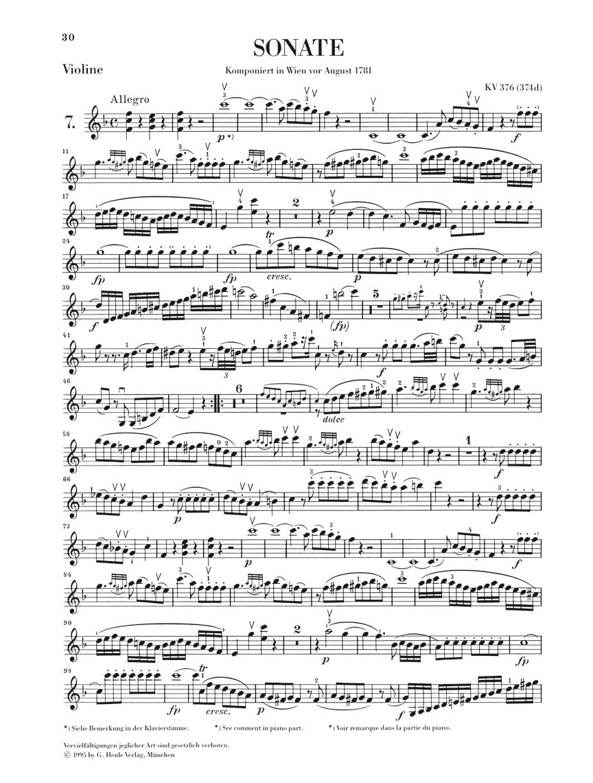 Mozart: Violin Sonatas - Volume II – Ficks Music