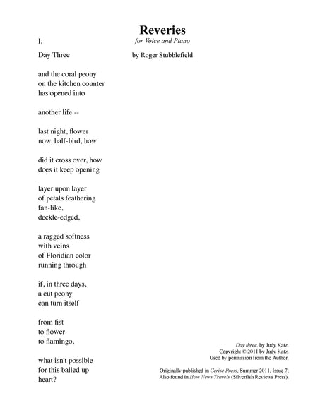 Stubblefield: Reveries, Op. 25