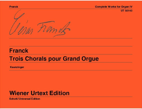 Franck: 3 Chorals Pour Grand Orgue