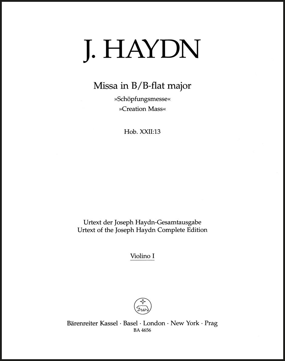 Haydn: Missa solemnis in B-flat Major, Hob. XXII:13