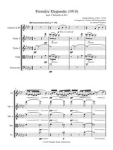 Debussy: Première Rhapsodie (arr. for clarinet and string quartet)