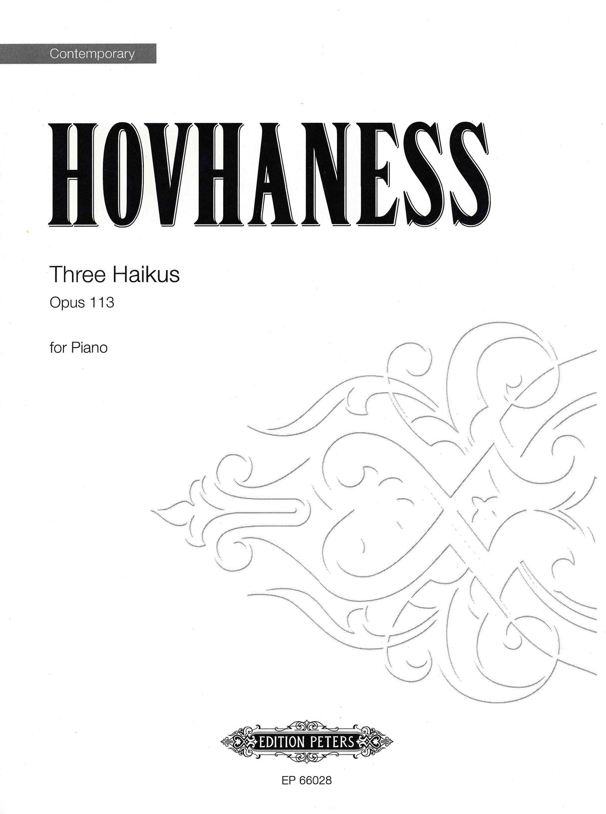Hovhaness: Three Haikus, Op. 113