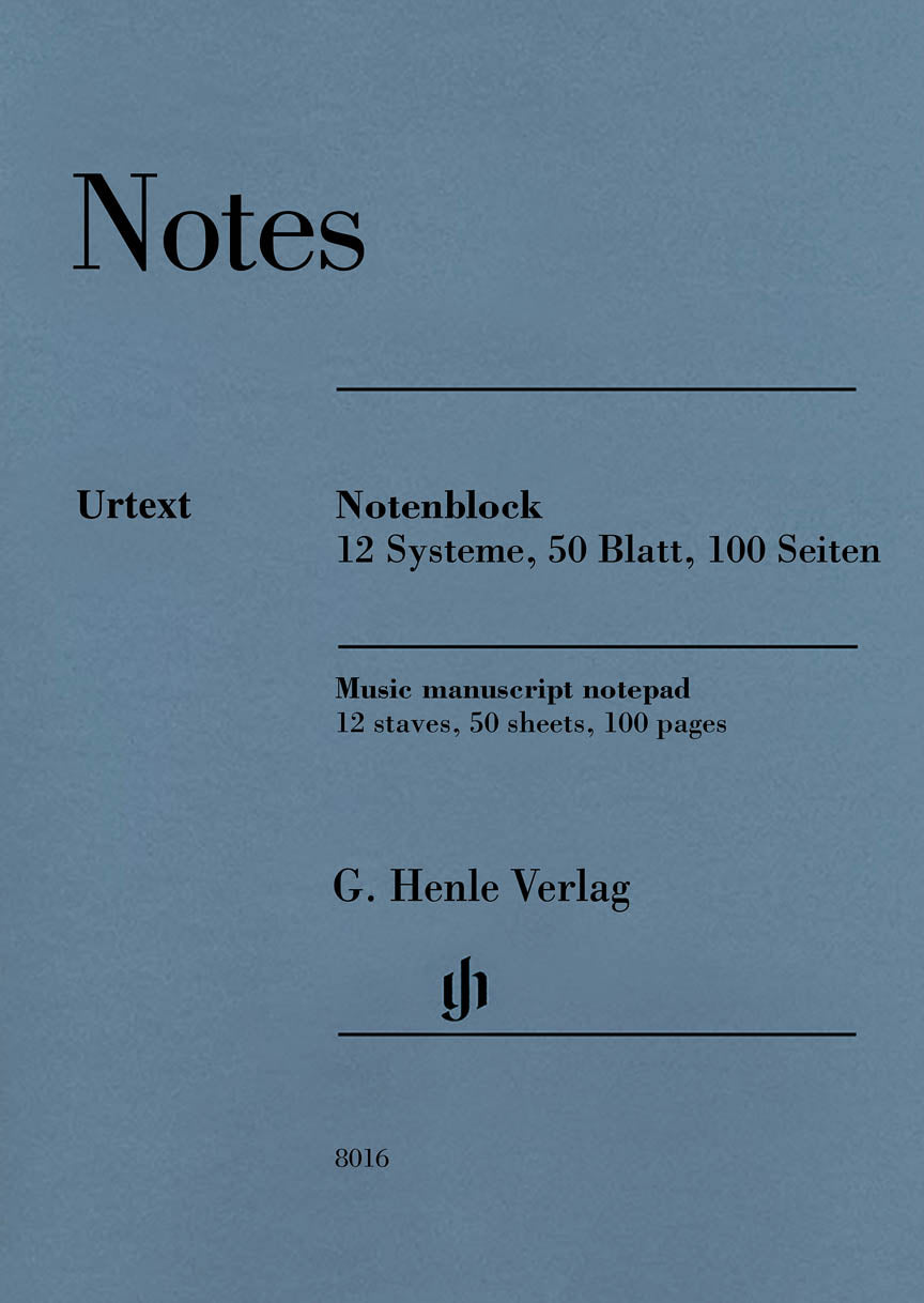Notes: Sketchbook for Music - 100 pages