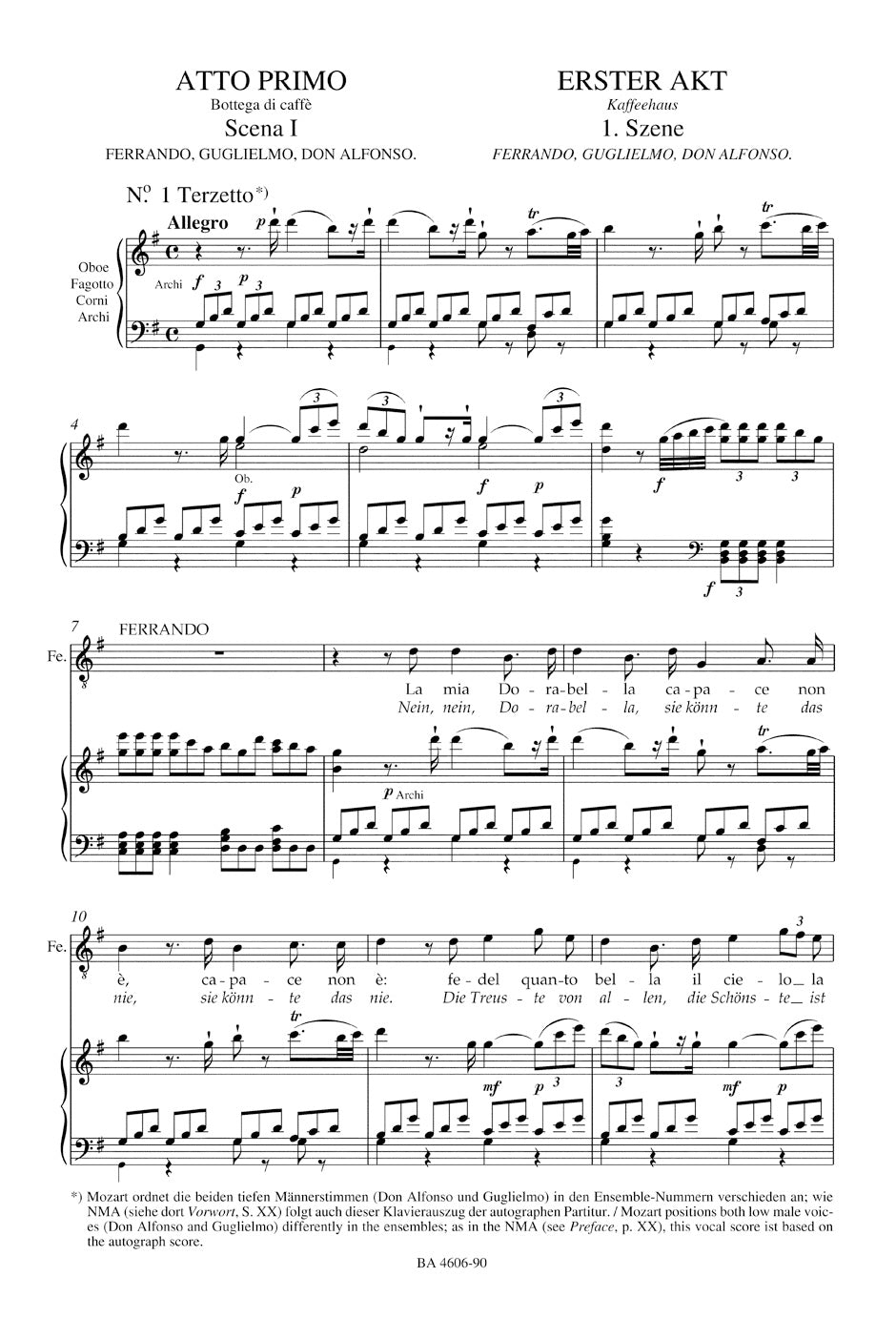 Mozart: Così fan tutte, K. 588 – Ficks Music