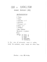 Roussakis: Ode and Cataclysm