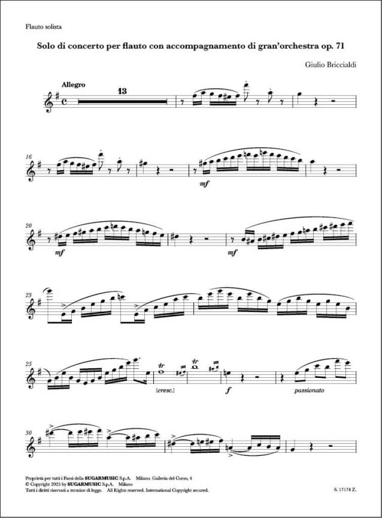 Briccialdi: Solo di concerto per flauto, Op. 71