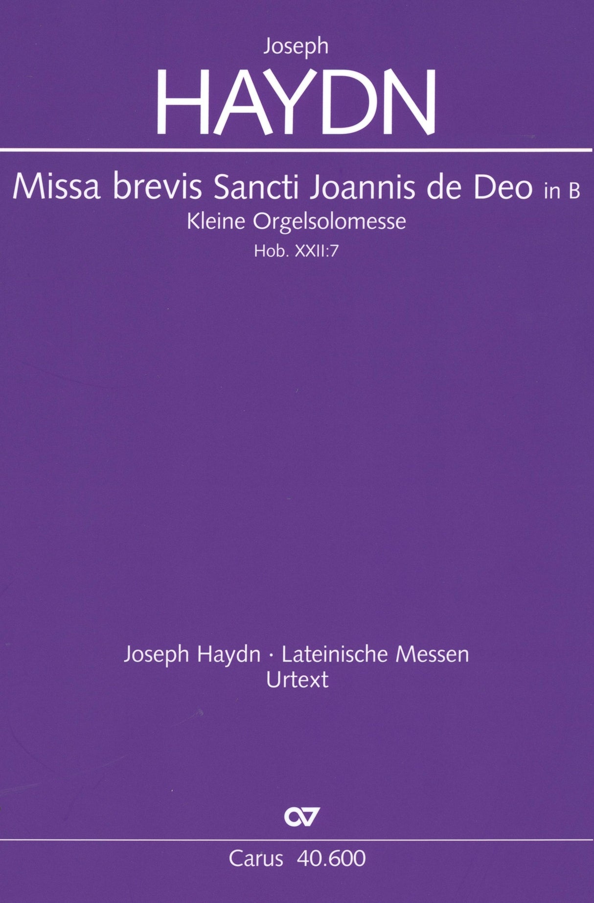 Haydn: Missa brevis Sancti Joannis de Deo, Hob. XXII:7