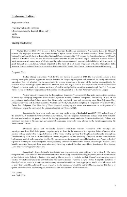 Chávez: Tres Exágonos